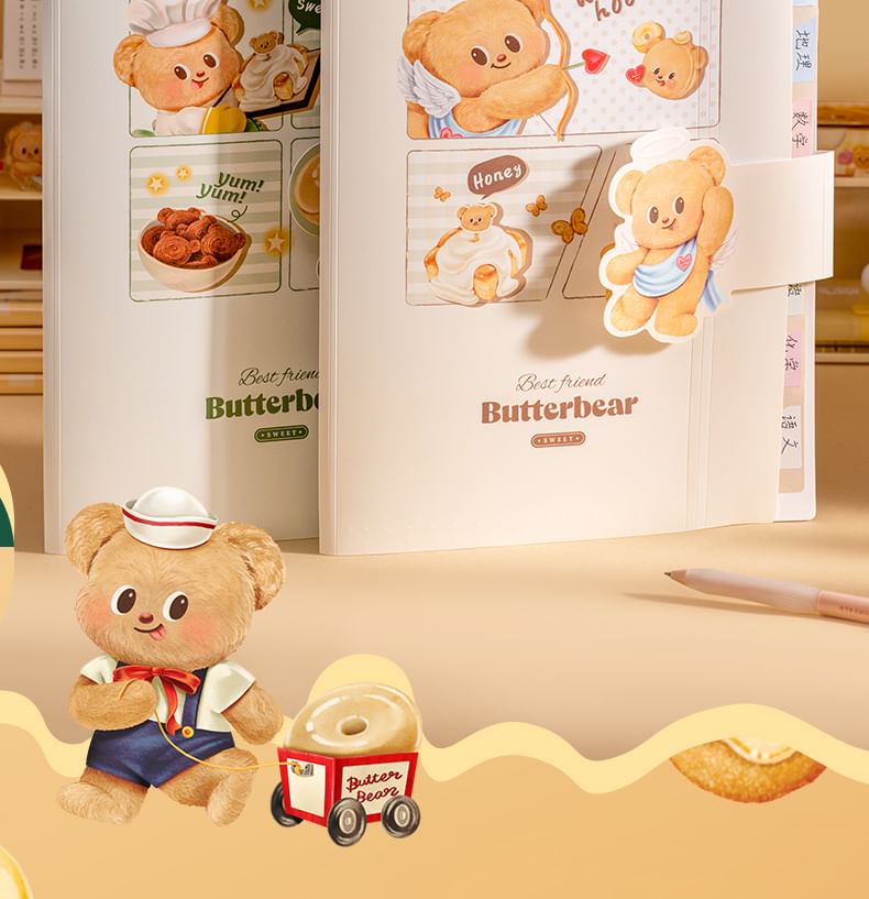 Butterbear - Butterbear A4 documententas (verschillende ontwerpen)
