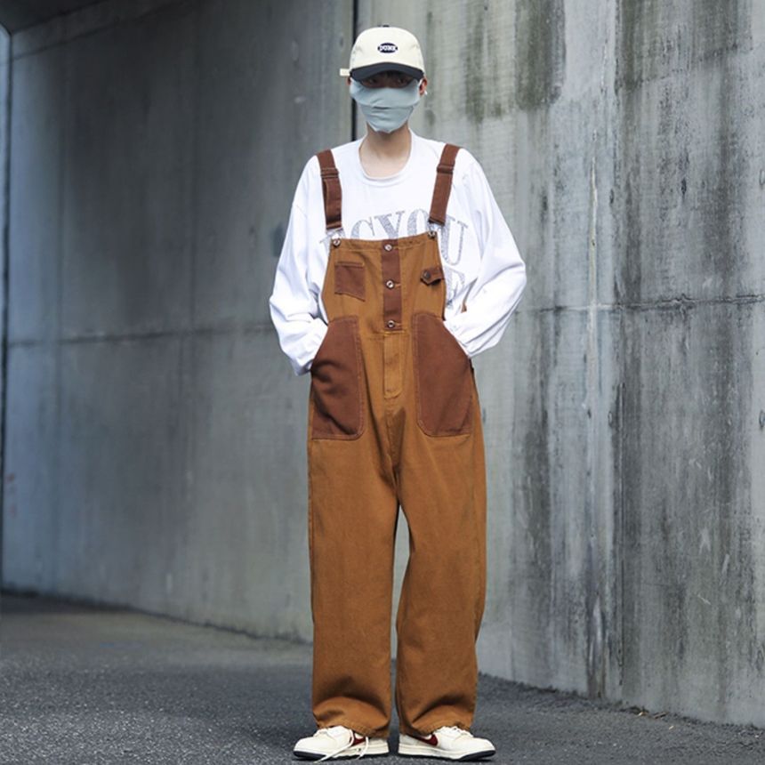 DuckleBeam - Tweekleurige rechte broek met trekkoord