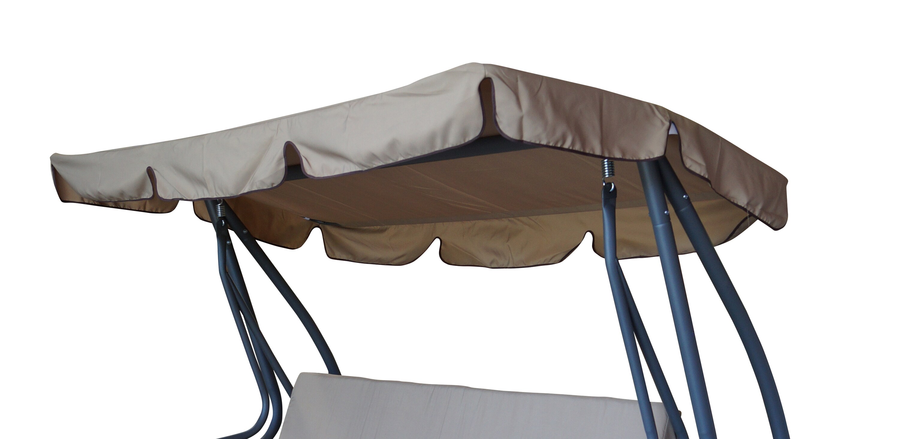 DEGAMO Dachplane für Hollywoodschaukel MIAMI 228x120cm, cremefarben