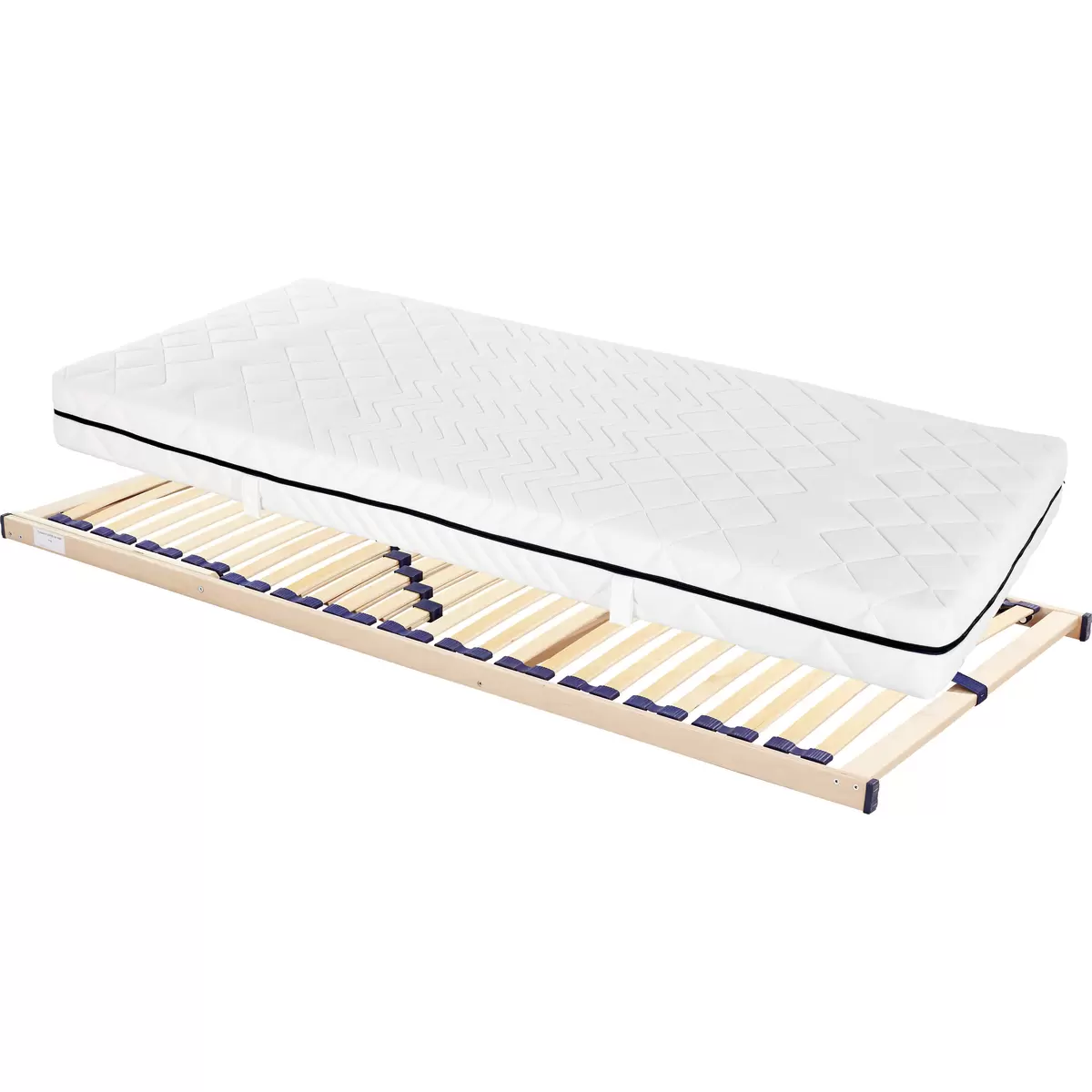 Matratzen-/Lattenrost-Set Primavera H2 80 x 200 weiss