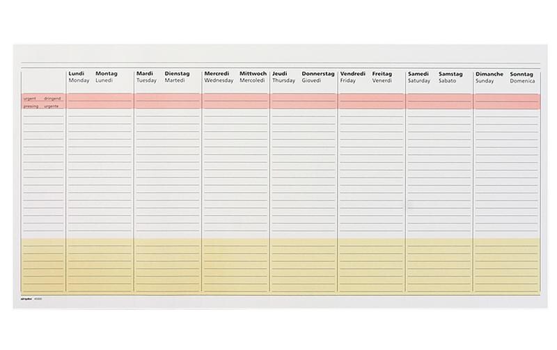 Wochen-Notizkalender 42 x 21 cm, 50 BlattWochenplaner