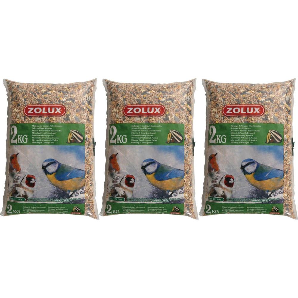 Mélange de graines pour oiseaux du jardin (lot de 3)