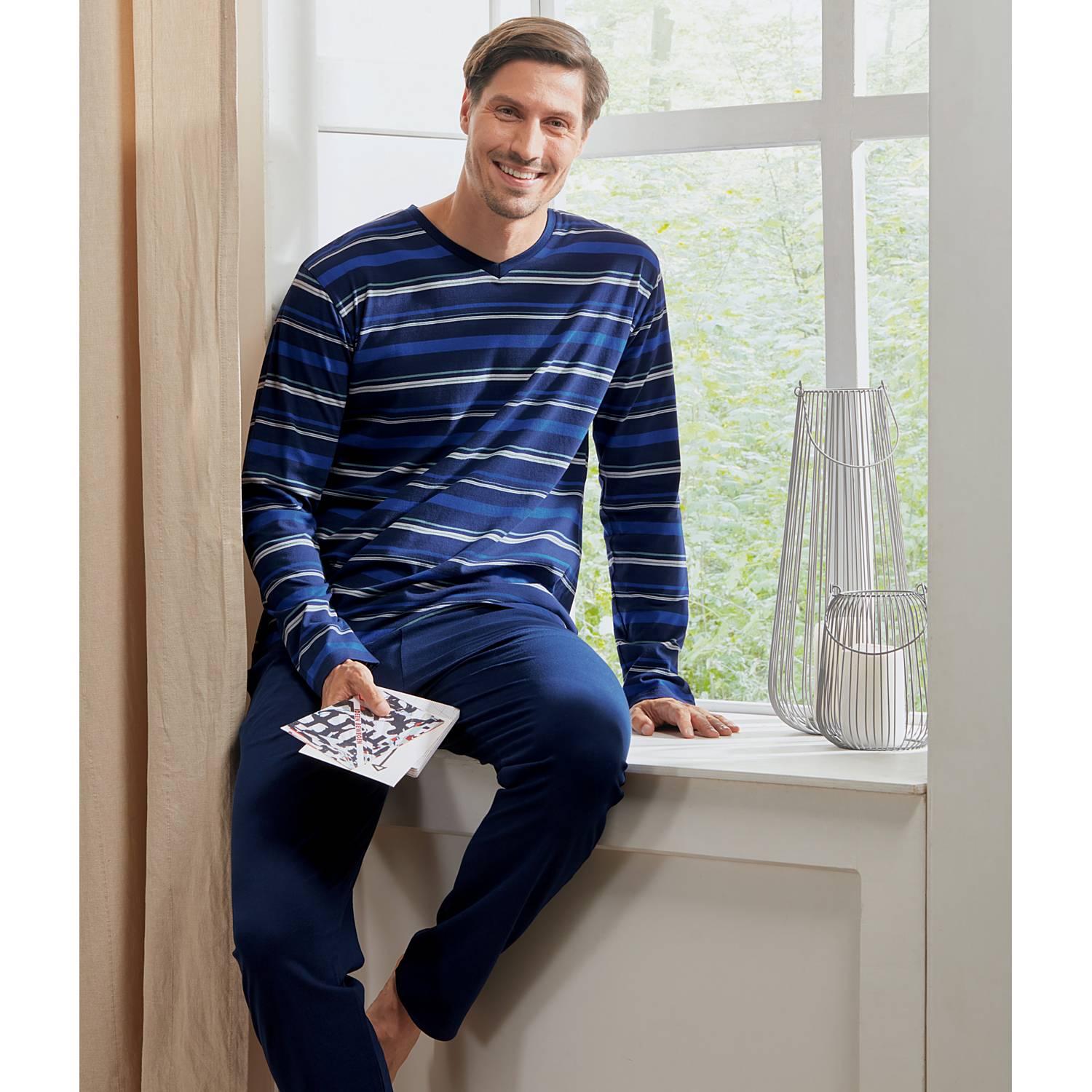 Erwin Müller Single-Jersey Herren-Schlafanzug