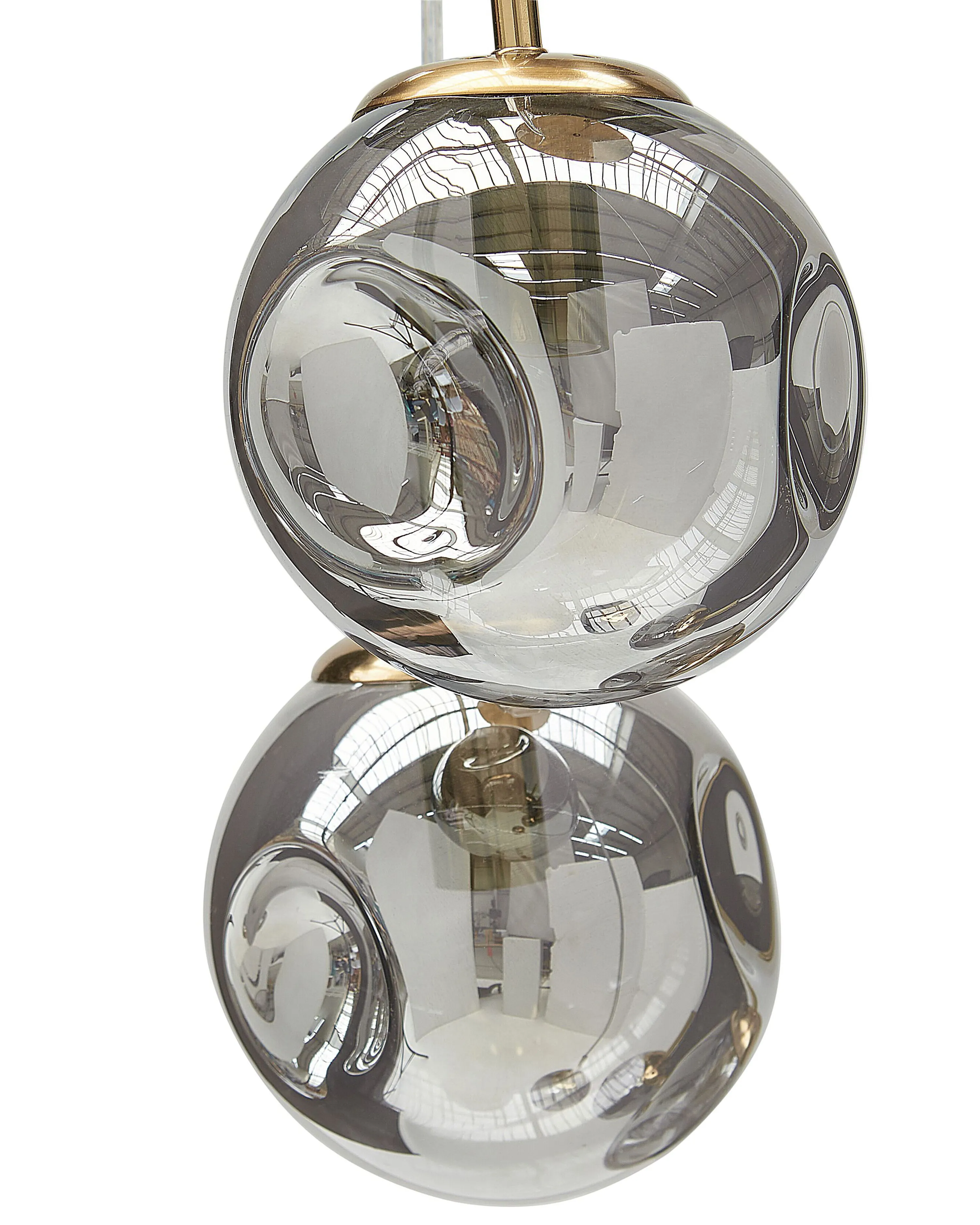 Hanglamp RALFES Glas Messing