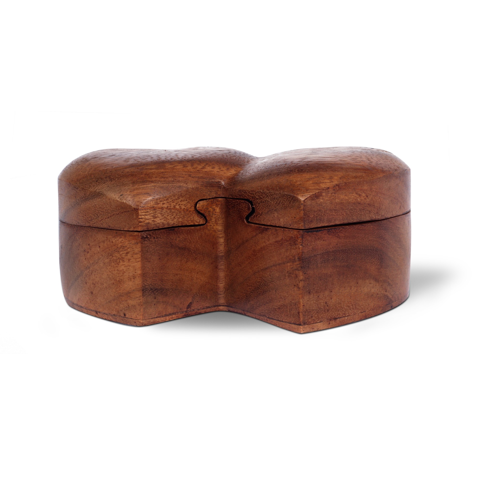 Secret Box '2 Hearts', natur, T 14,5 cm, B 8 cm, H 6,5 cm von fischer's lagerhaus