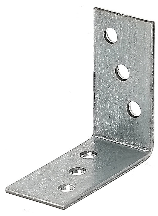 Équerre galvanisée 40 x 40 x 20 mm (lot de 25)