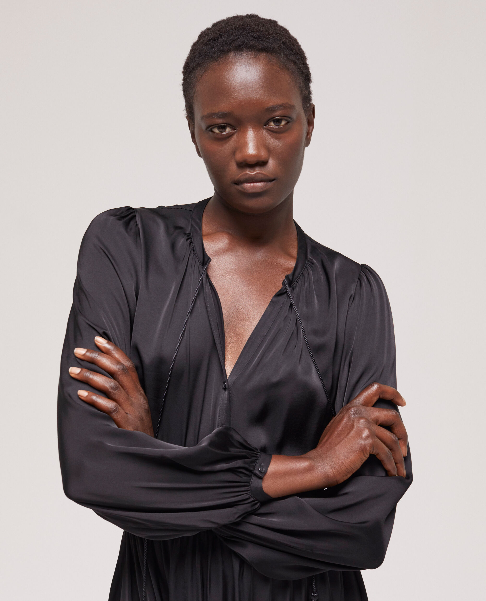 Robe longue noire