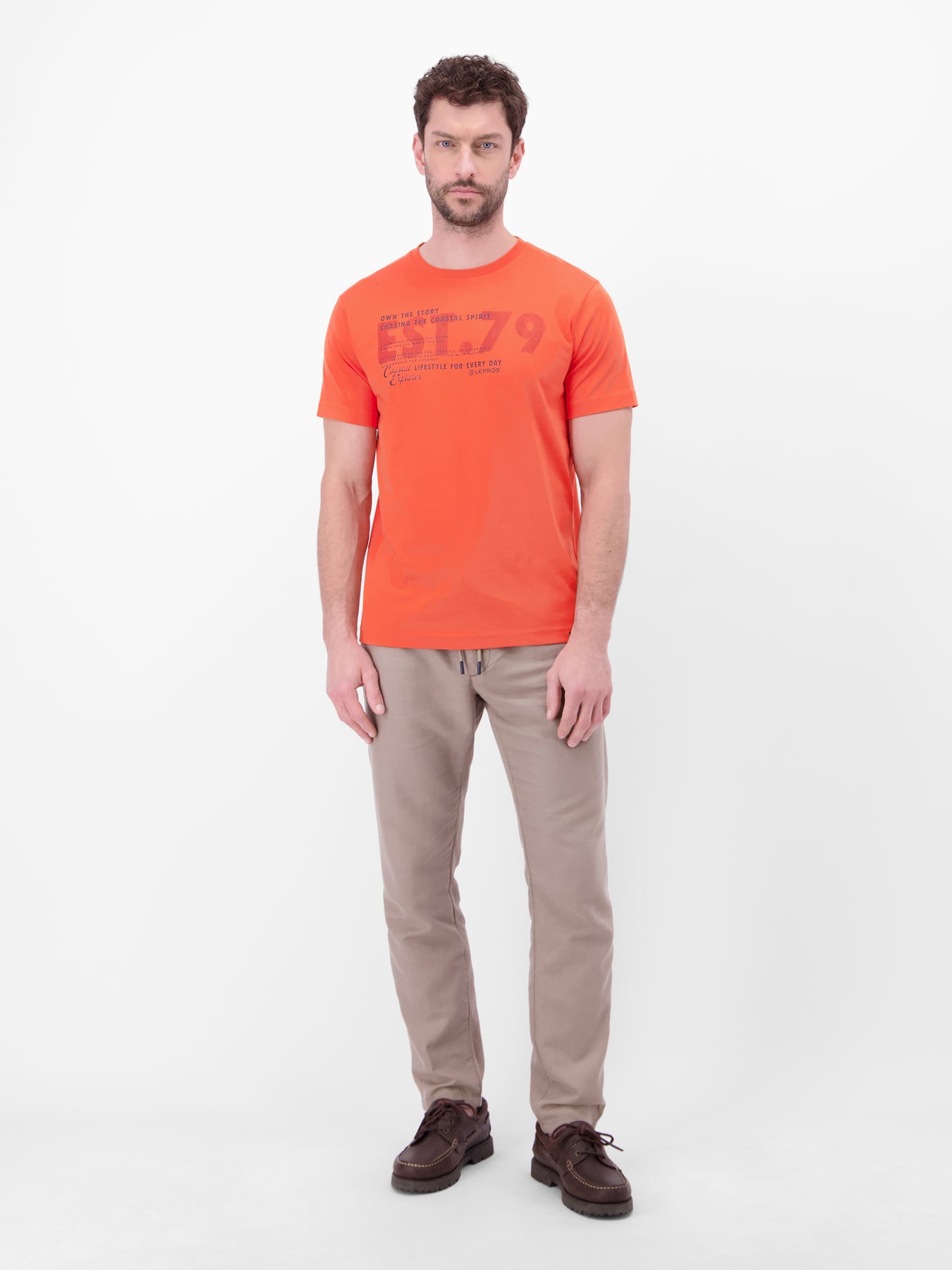 T-Shirt aus Baumwolle mit Brustprint