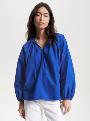 Blusa Tommy Hilfiger x Vacation com decote aberto e mangas compridas