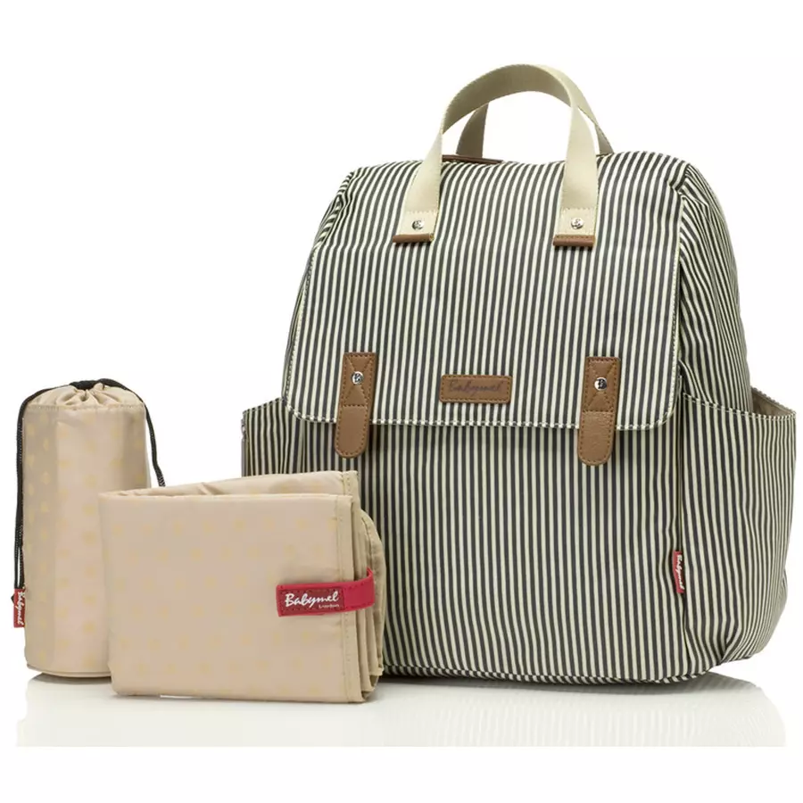 Babymel Wickelrucksack ECO Robyn Navy Stripe
