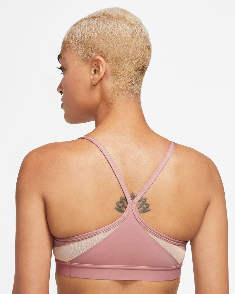 Brassière Nike Indy Rose & Blanc pour femme