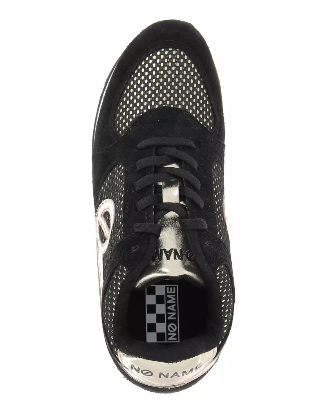 NO NAME PARKO JOGGER - Baskets SUEDEREFLETBLACKGOLD
