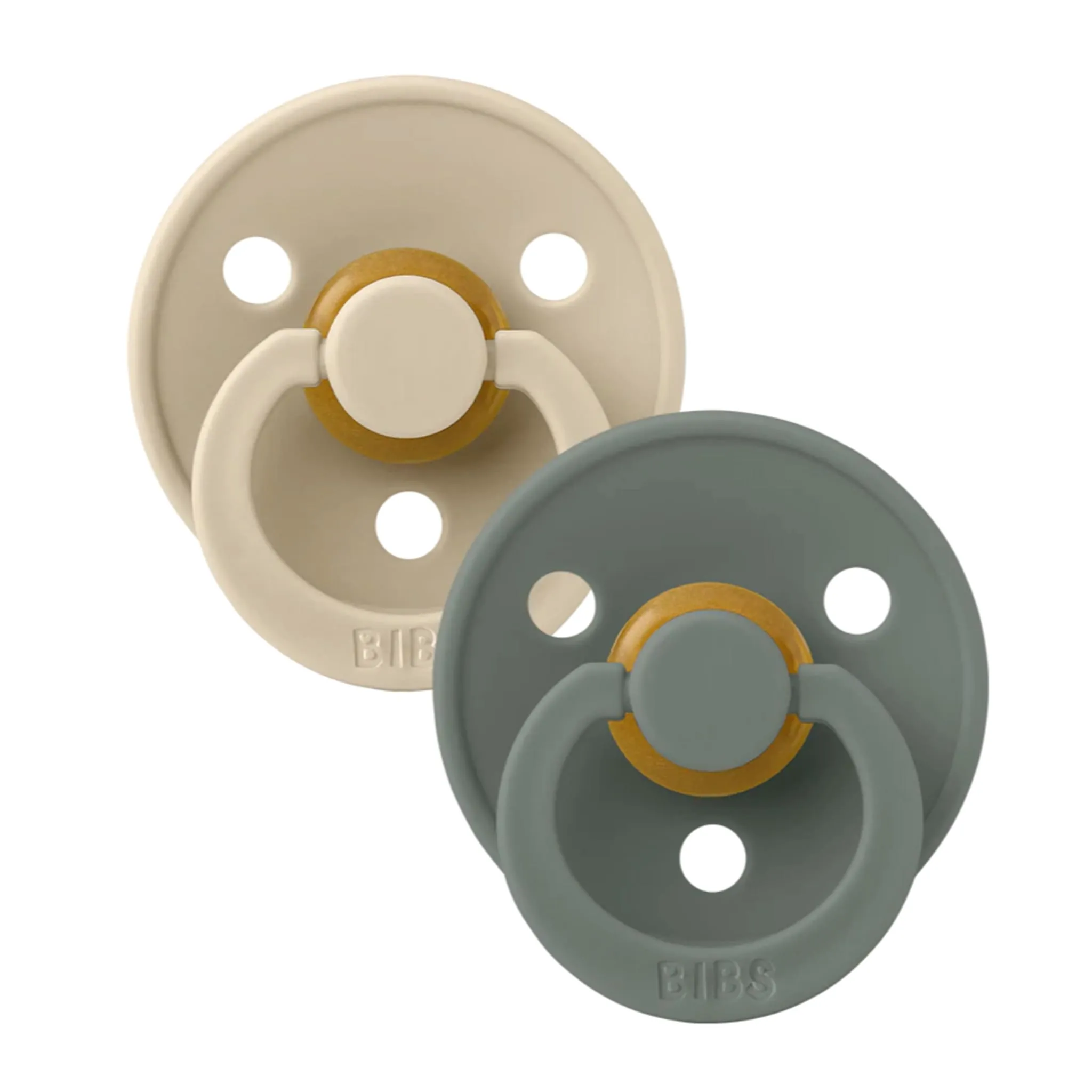 Bibs Suce Bibs 0-6mois Paquet de 2 - Vanille  Pin (Grandeur 1)