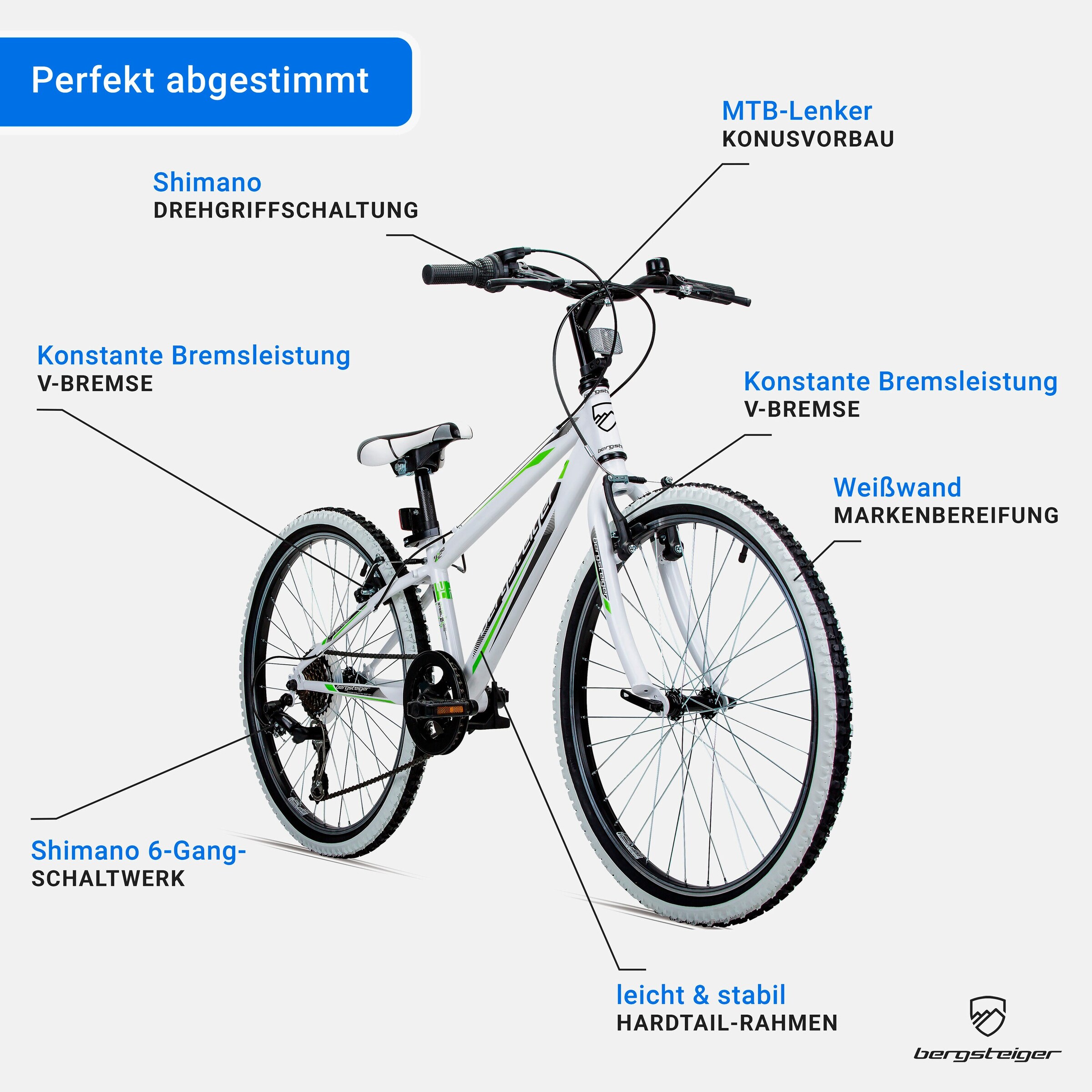 Bergsteiger Mountainbike Kansas 24 Zoll | pink