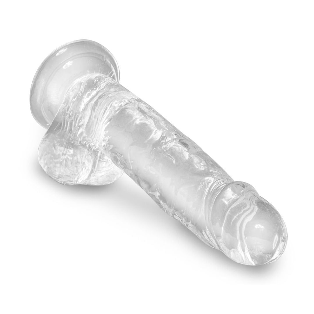 King Cock Clear Naturdildo mit Saugnapf 7“