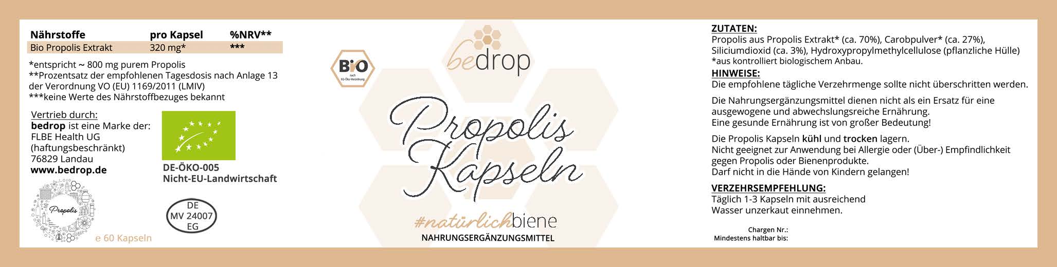 Derma Set | Propolis Tinktur, Seife, Kapseln & Creme | Für Kinder & Erwachsene