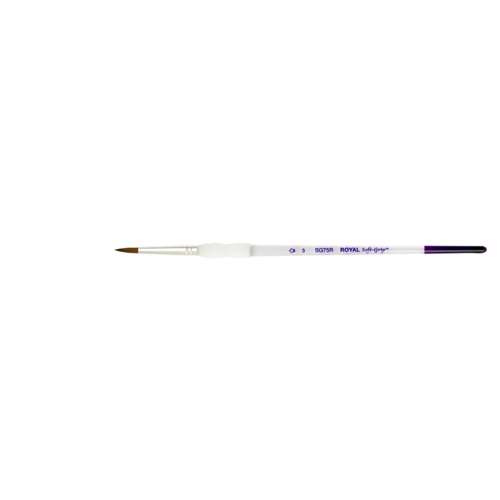 Royal & Langnickel Soft-Grip™ Synthetik-Rotmarderhaarpinsel, SG75R, Rund
