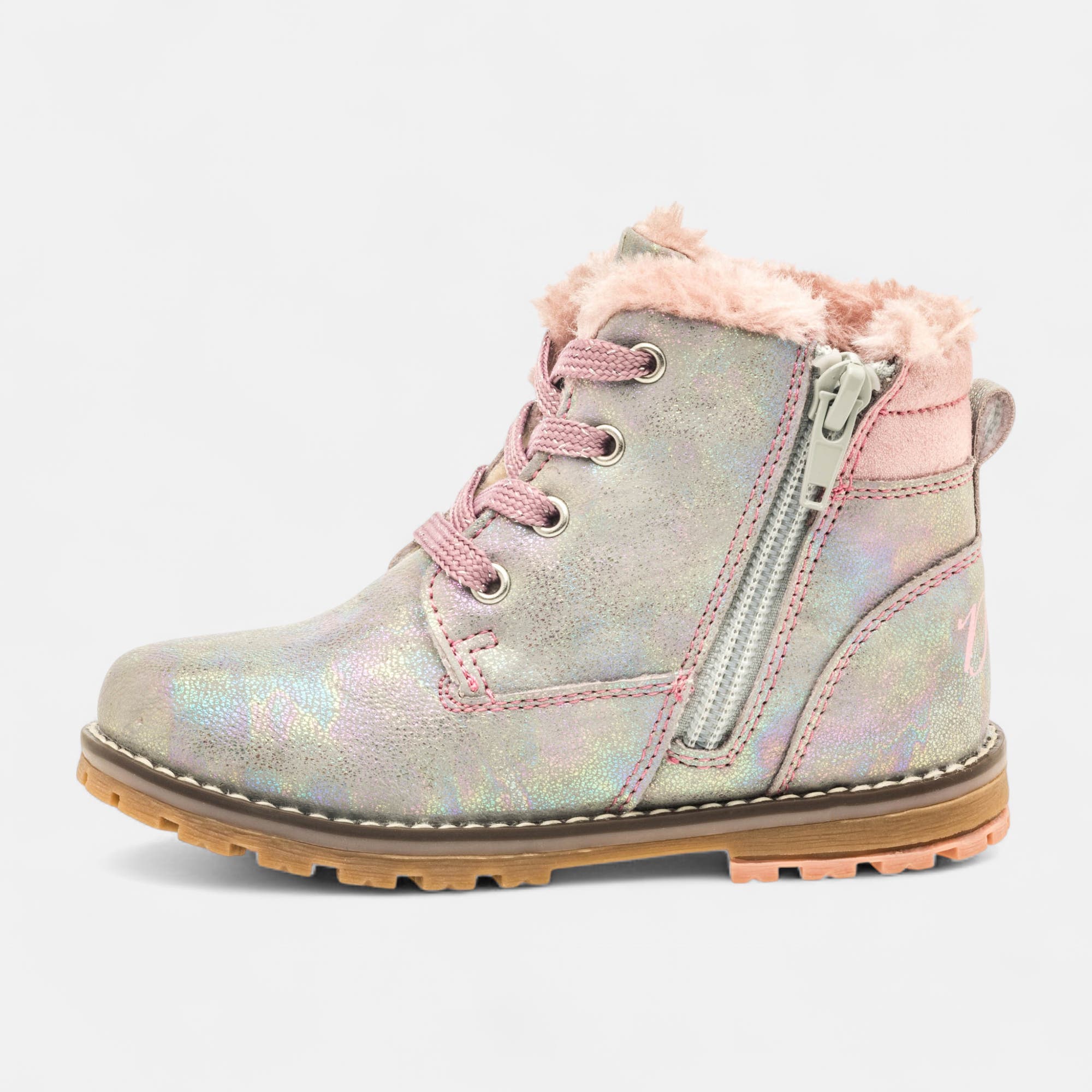 Boots Fille argent