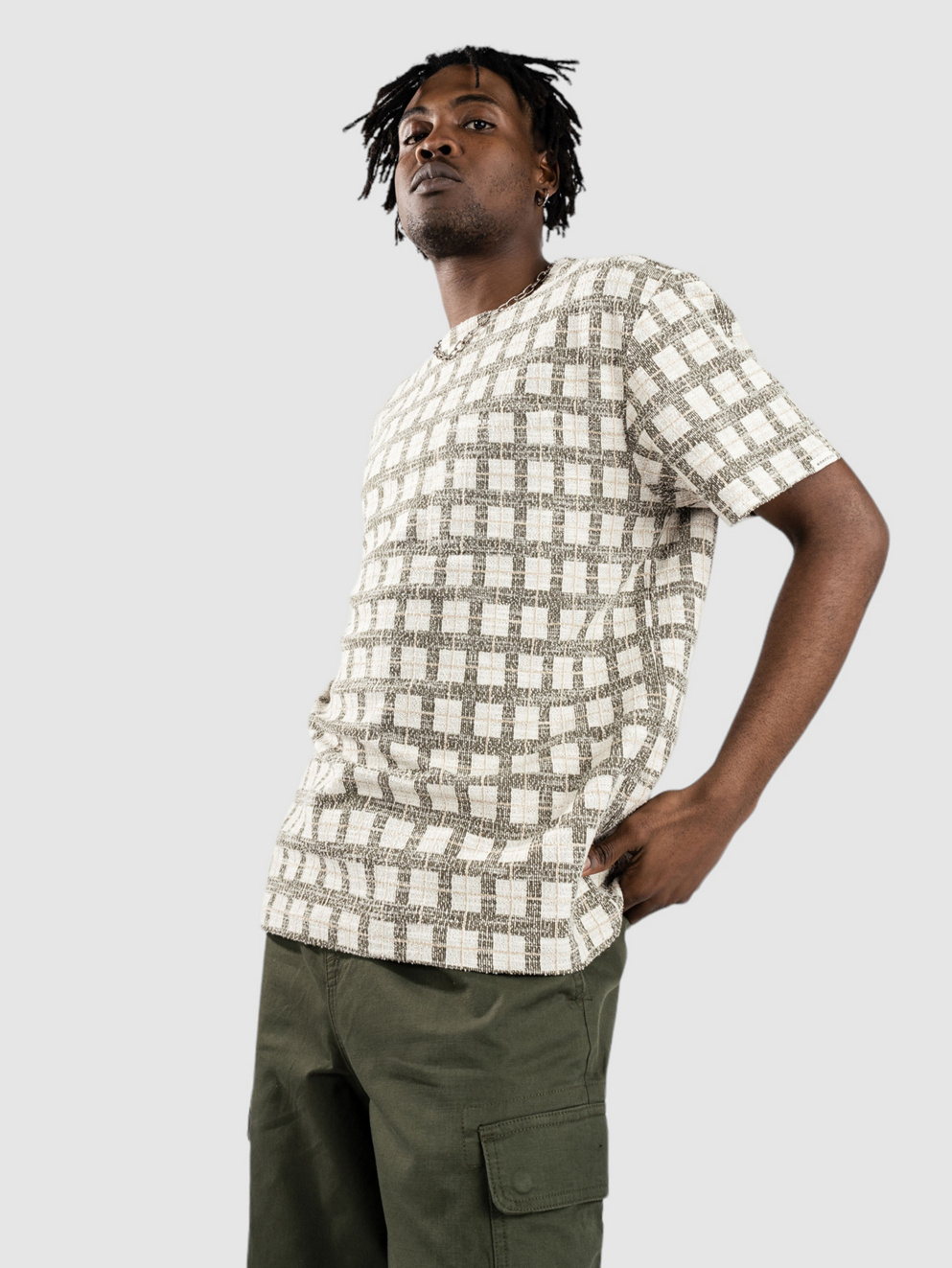 Anerkjendt Akkikki S-S Jacq T-Shirt olivine