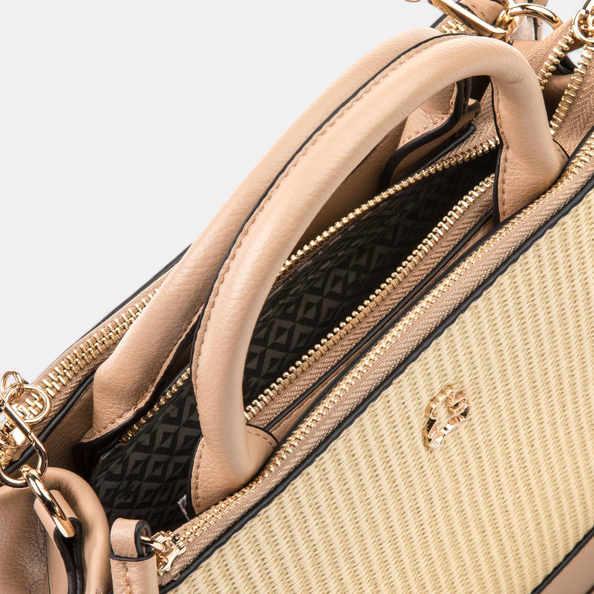 Sac à main beige
