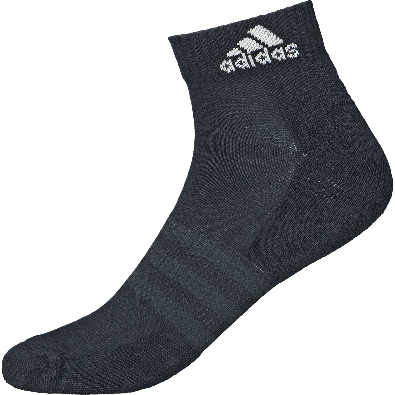 Adidas Unisex-Quartersocken Cushioned, 3 Paar 43-45, schwarz