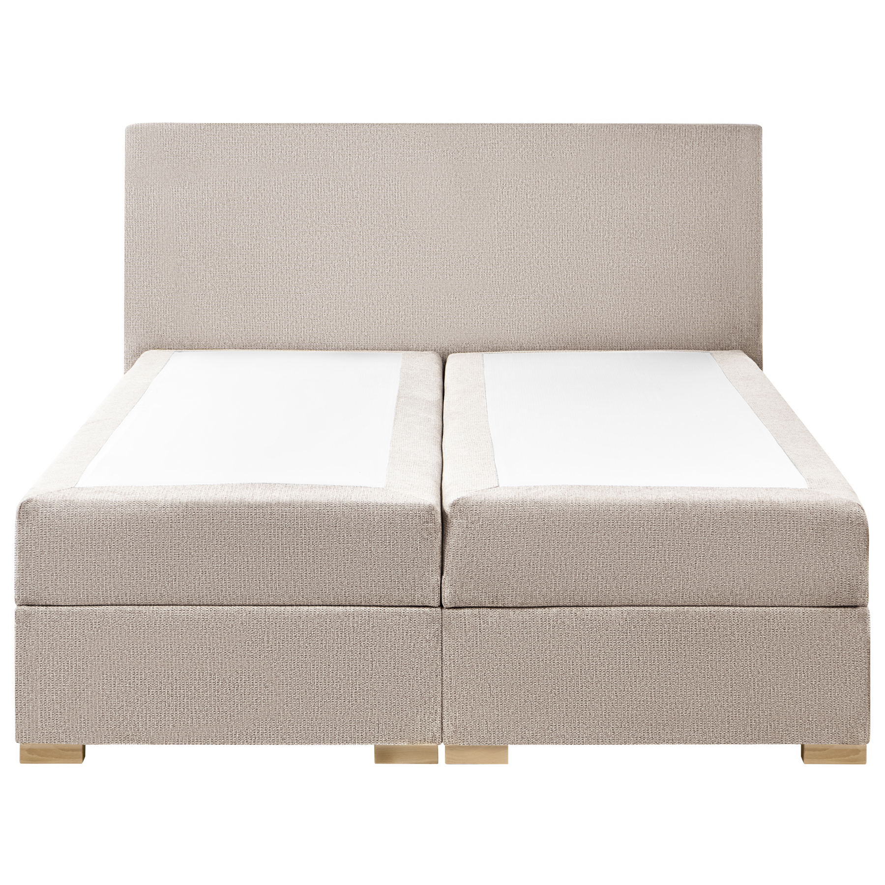 Beliani - MAJOR - Boxspring - Taupe - 160 x 200 cm - Stof