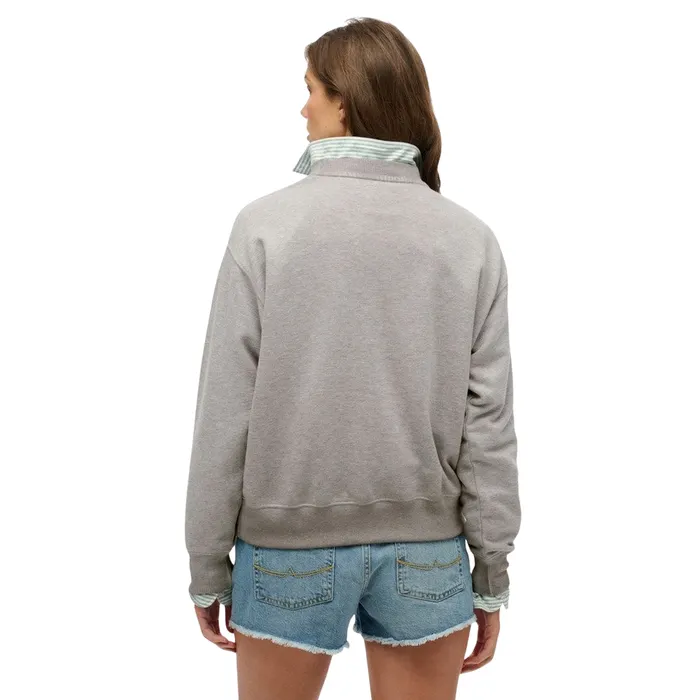 Superdry Embellished Varsity Loose Crew Sweater Dames
