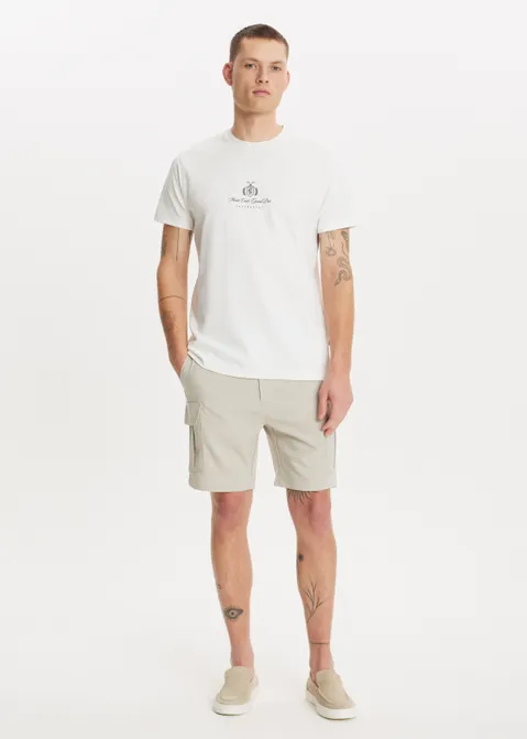 T-shirt met print grand prix off-white (WIT.O)