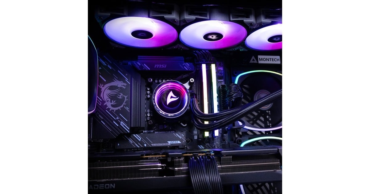 ALTERNATEThunderstorm Pro Core Ultra 7 - RX 9070 XT gaming pc  (Zwart | Core Ultra 7 265KF | RX 9070 XT | 32 GB | 2 TB SSD)
