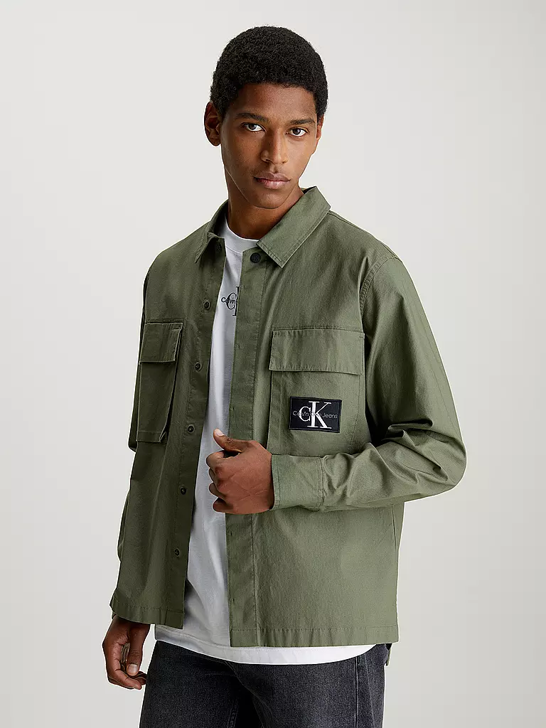 CALVIN KLEIN JEANS Overshirt UTILITY olive