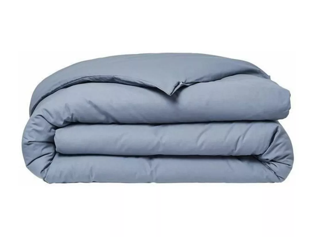 Housse de couette lisse 100% coton, qualité 144 fils. Denim 140x200cm