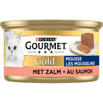 Gourmet Gold Mousse Kattenvoer nat met Zalm