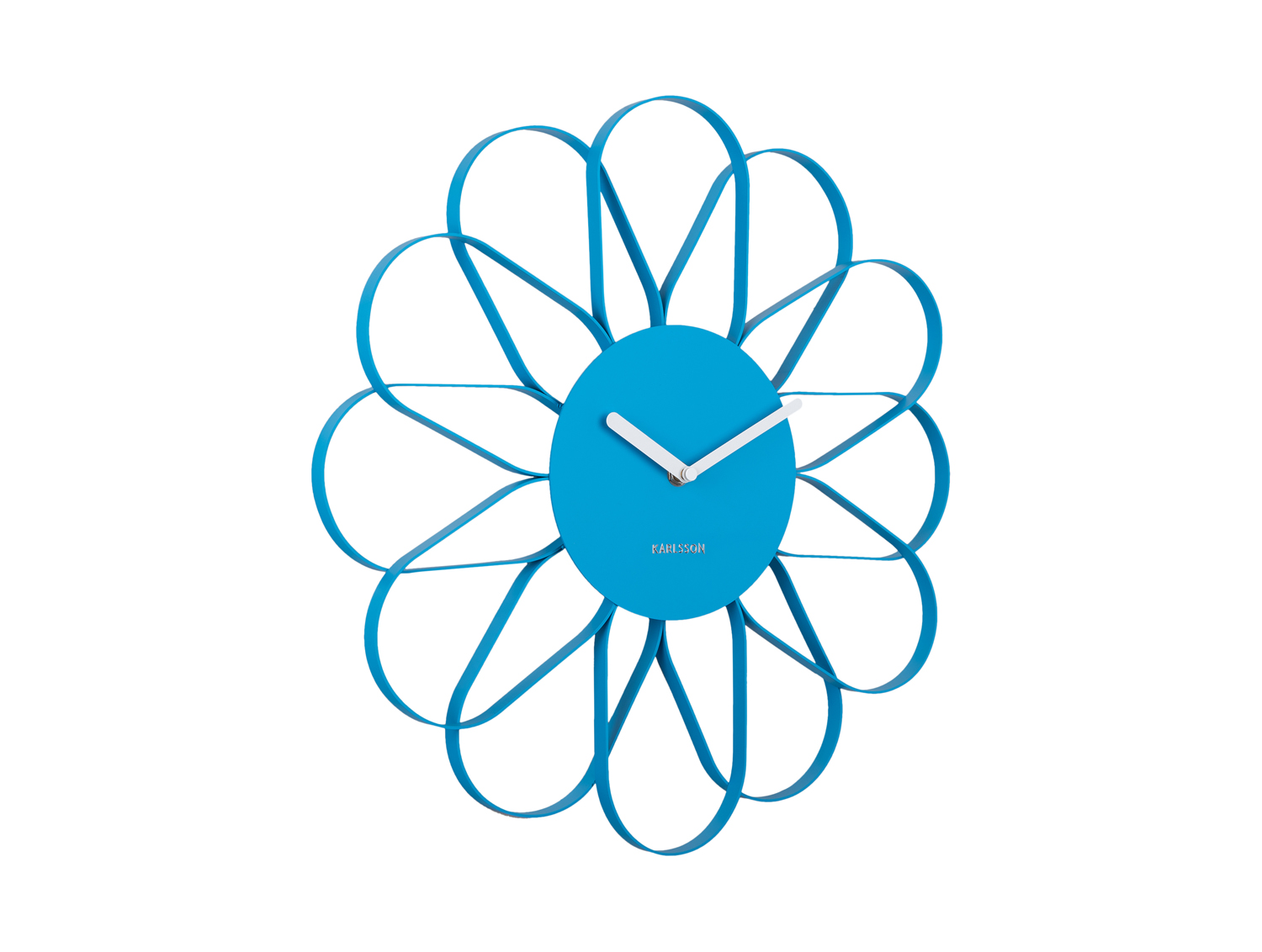 Wall clock Arkis iron bright blue