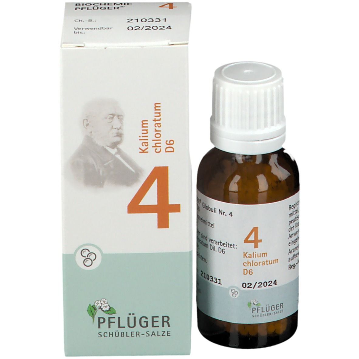 PFLÜGER Nr. 4 Kalium chloratum D 6