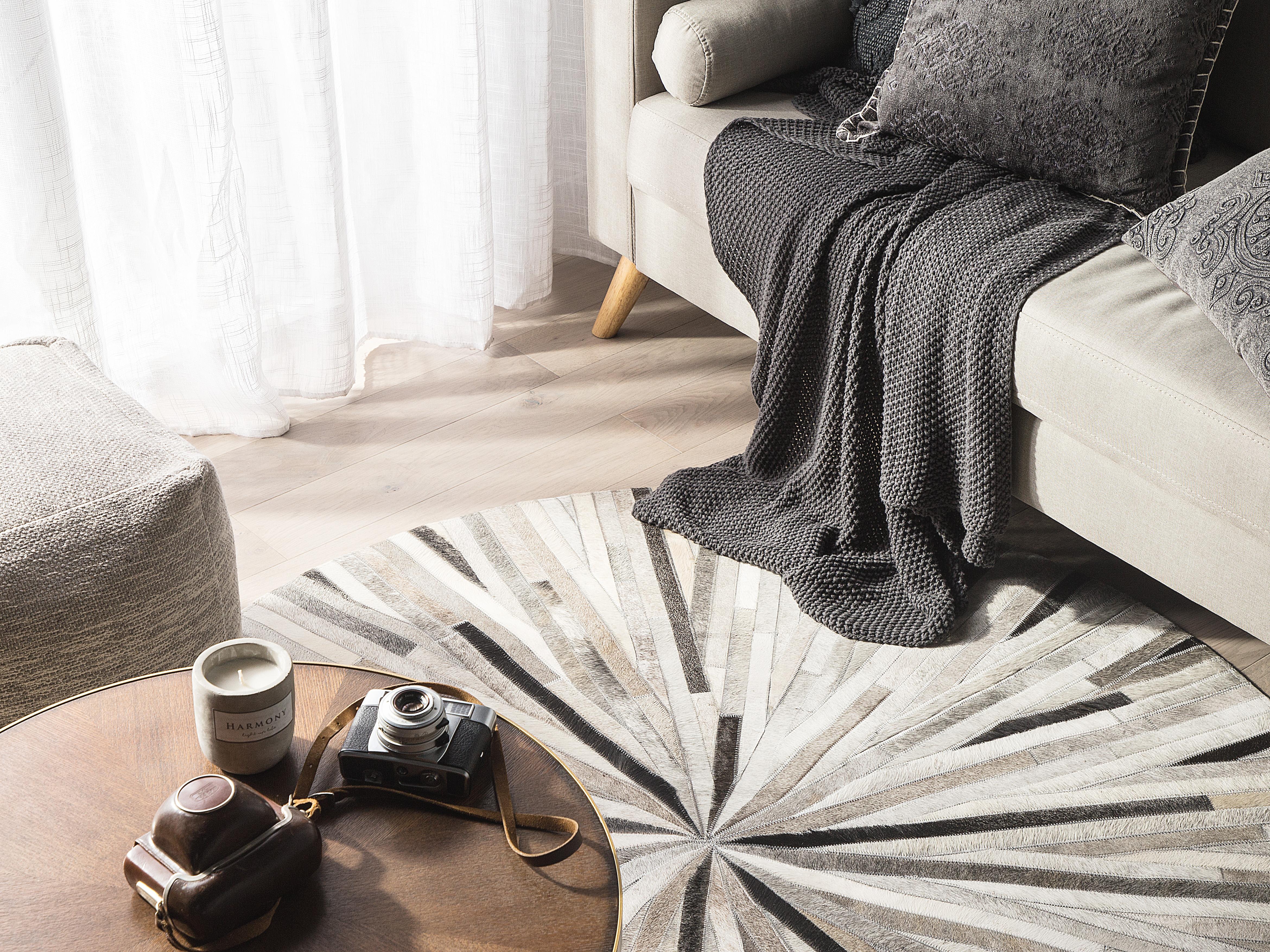 Vloerkleed SIMAV Grijs ø 140 cm