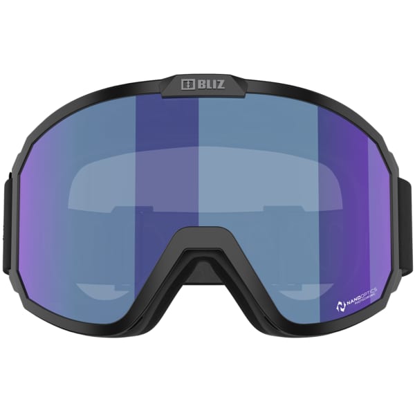 Masque de ski BLIZ RAVE MATTE BLACK W GREY LOGO / ORANGE W BLUE MULTI