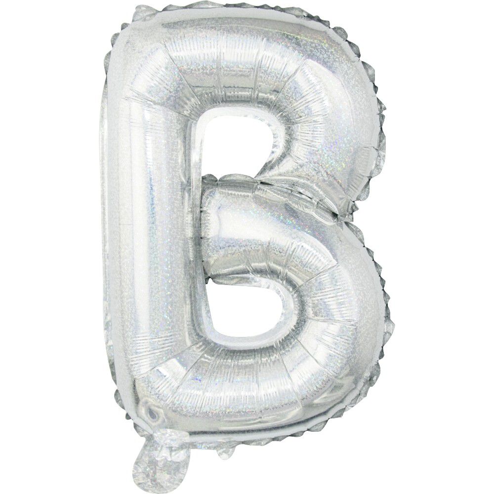Ballon forme lettre B, aluminium