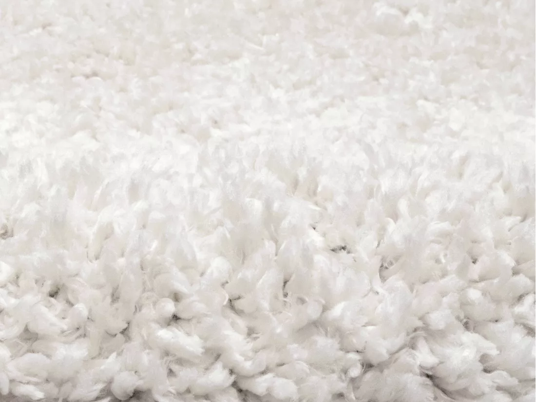 Tapis shaggy design à motifs abstraits - 160 x 230 cm - Crème et rose - MYNIO