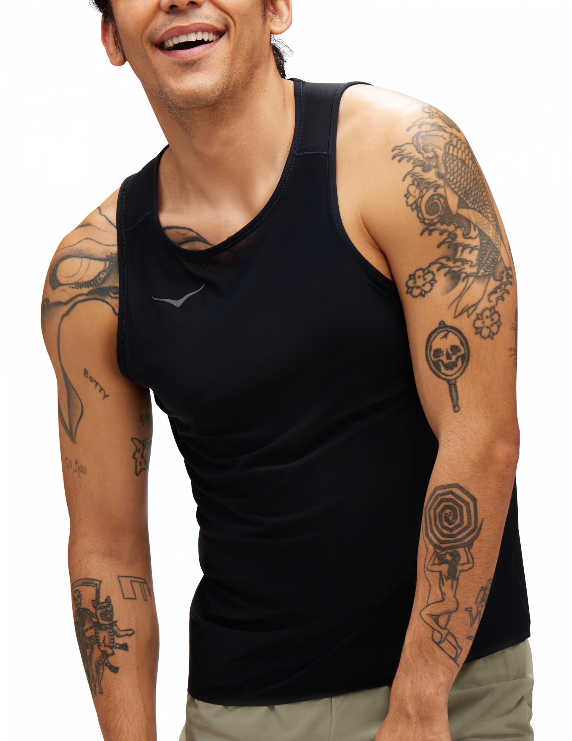 Airolite Run Tank Herre Black