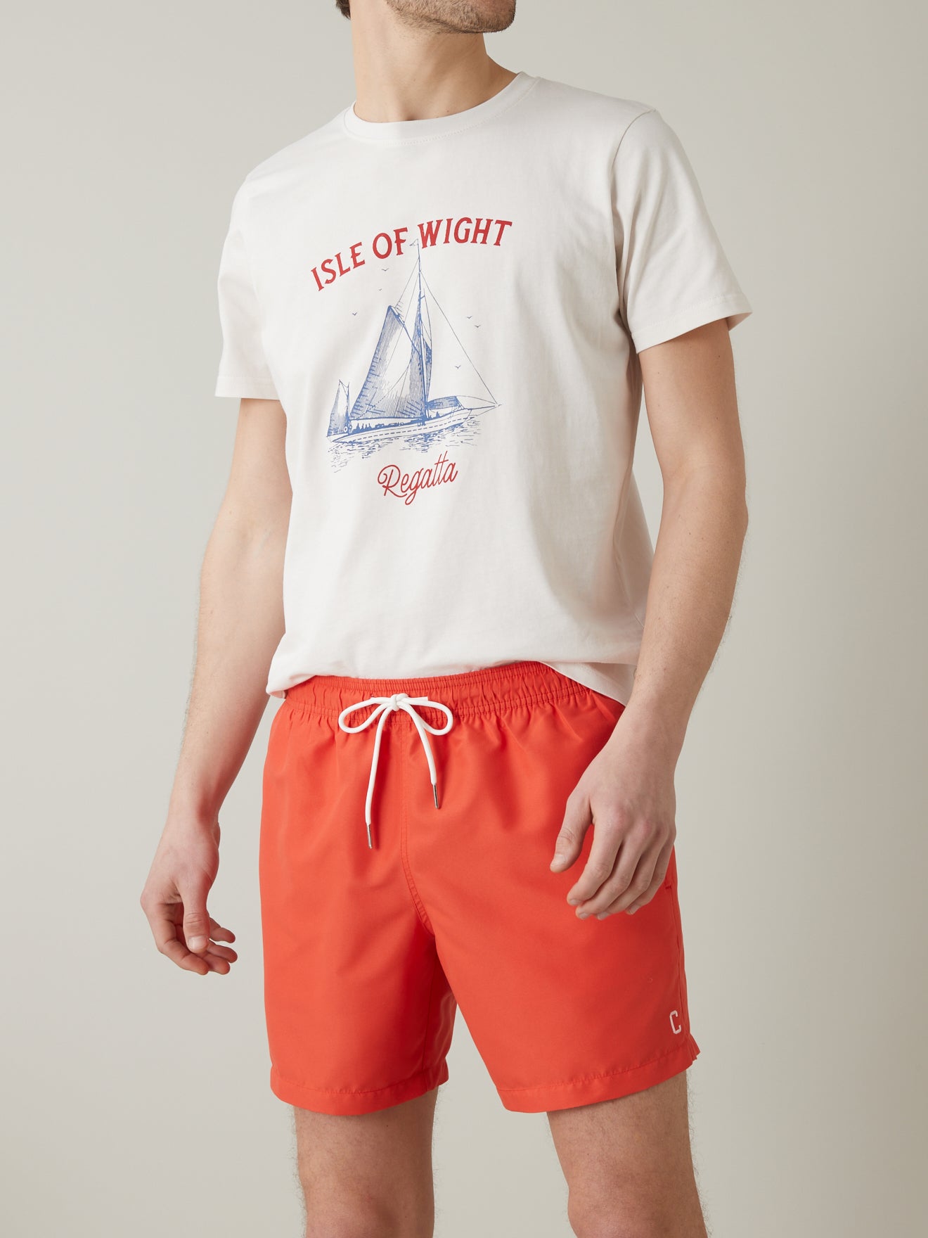 Short de bain uni homme fibre recyclée