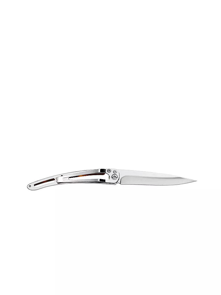 DEEJO Taschenmesser Schildpattoptik Hochglanz GLOBE TROTTER 37G silber