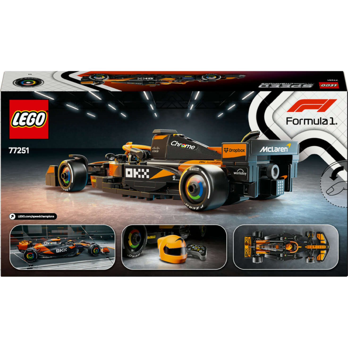LEGO® Speed Champions 77251 McLaren F1 Team MCL38 Rennauto Modell ab 10 Jahren