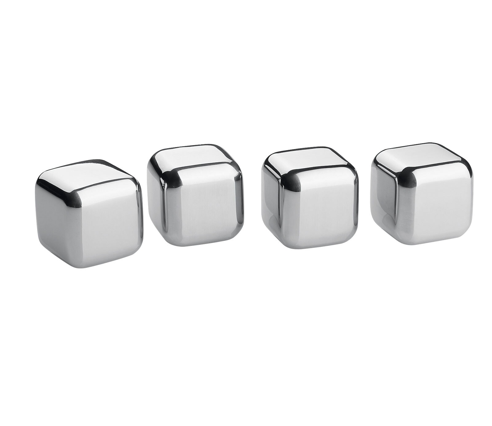 cilio Kühlwürfel Set STEEL 5-teilig Edelstahl silberfarbig