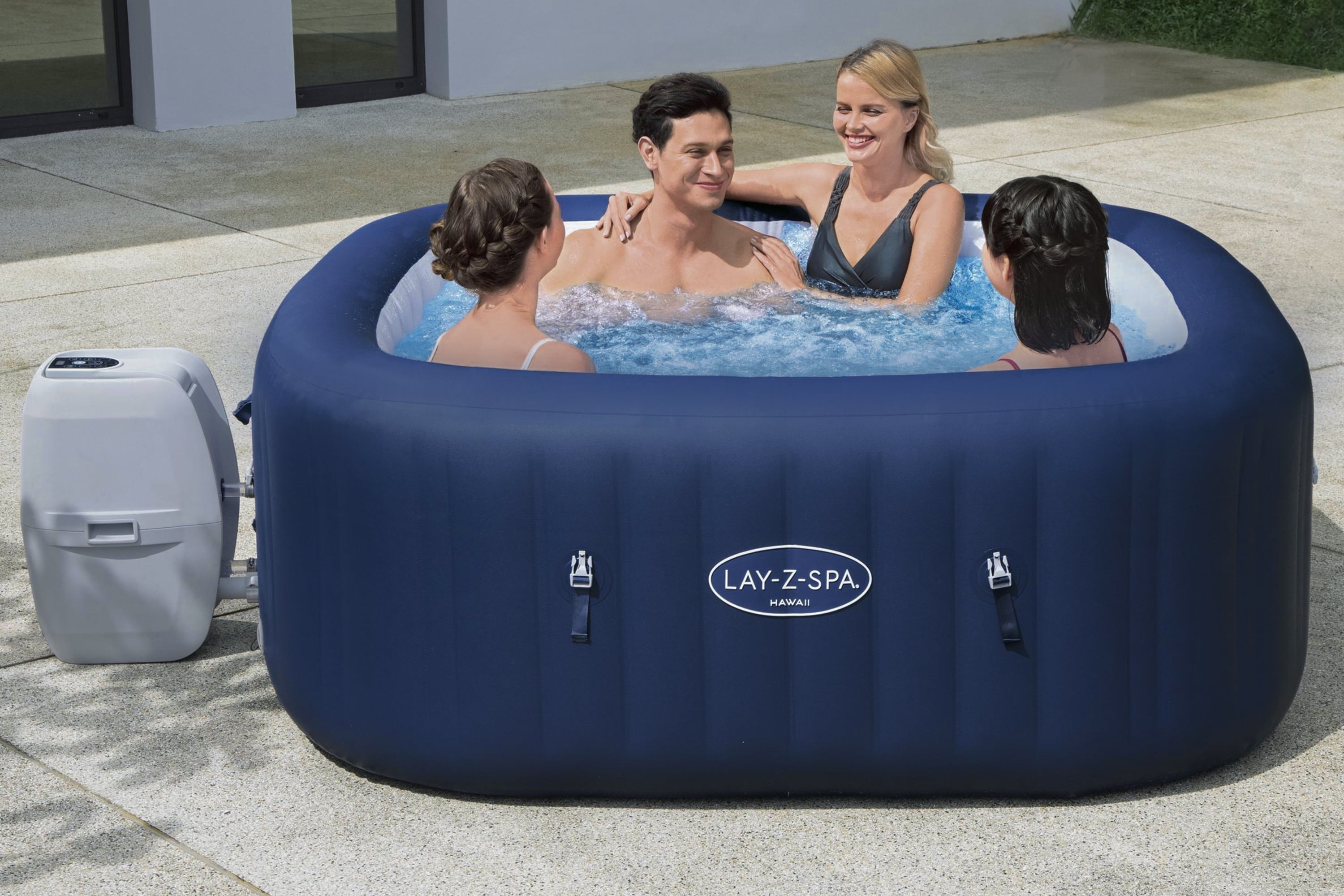 Bestway® LAY-Z-SPA® Whirlpool Hawaii AirJet™ 180 x 180 x 71 cm, eckig