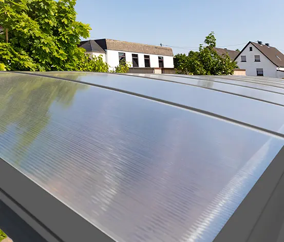 Aluminium-Rundbogen-Carport, ca. 3 x 5 m