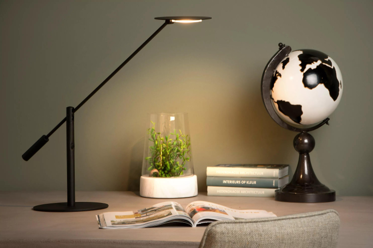 Lucide Anselmo bureaulamp LED zwart