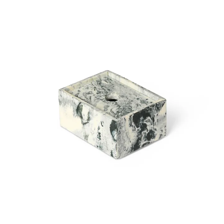 Ferm Living - Mist Box, 7,5 x 10 cm, emerald / off-white