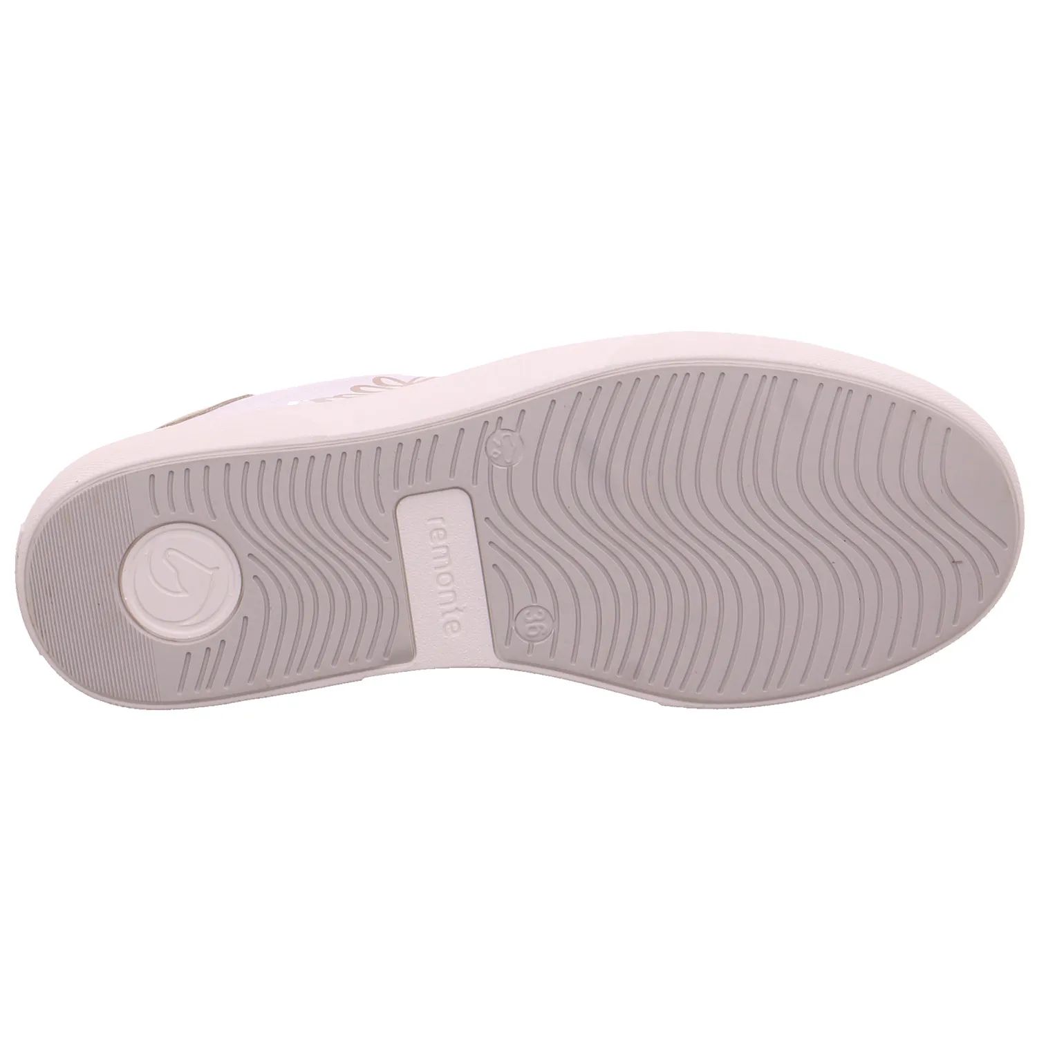 REMONTE Sneaker Weiss Leder  mit Wechselfussbett