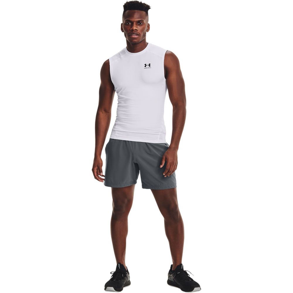 Under Armour HEATGEAR® - Débardeur Homme blanc