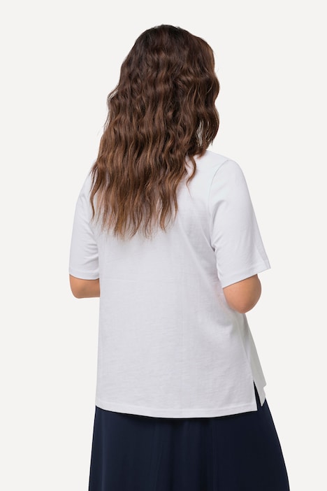 T-Shirt, Meeresmotiv, Classic, V-Ausschnitt, Halbarm